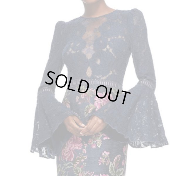 画像2: 再販売セール!Tadashi Shoji タダシショージ   ISABELLA GOWN  ネイビー (2)