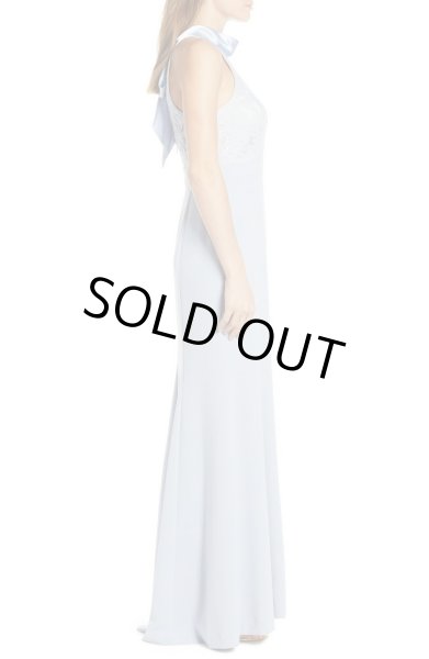 画像3: 1点のみ即発!Eliza J   ブルーレースホルターイブニングドレス  83101 (3)