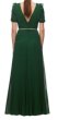 画像2: 限定セール！【白石麻衣さん着用】Self Portrait　セルフポートレート　V Neck Green Chiffon Maxi Dress  12301 (2)