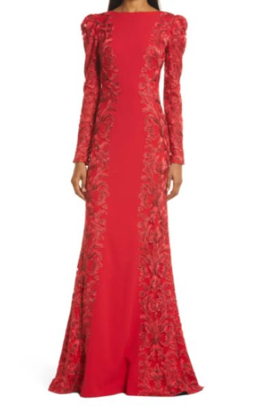 画像1: 限定セール！Tadashi Shoji タダシショージ  ANNET Gown レッド (1)