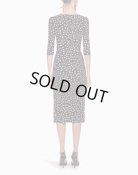 画像2: セール!Dolce & Gabbana ドルチェ&ガッバーナ ドット柄シースドレス (2)