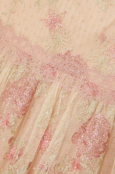画像5: 即日発送！ Marchesa Notte マルケッサノッテ　花柄刺繍レースロングドレス　ピンク系  52301 (5)