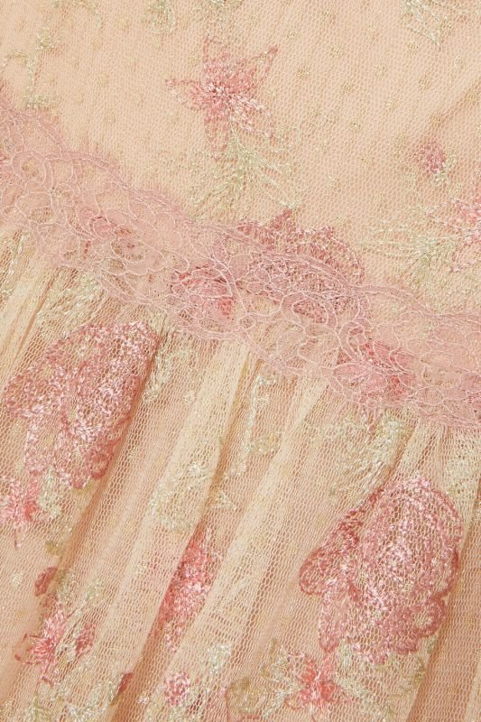 画像7: 即日発送！ Marchesa Notte マルケッサノッテ　花柄刺繍レースロングドレス　ピンク系  52301 (7)