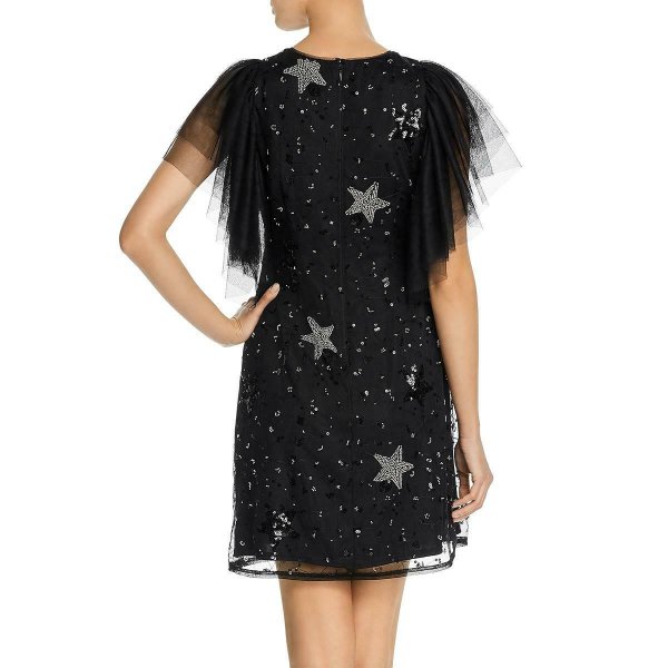 画像2: 限定セール!Aidan by Aidan Mattox  星柄チュールドレス (2)