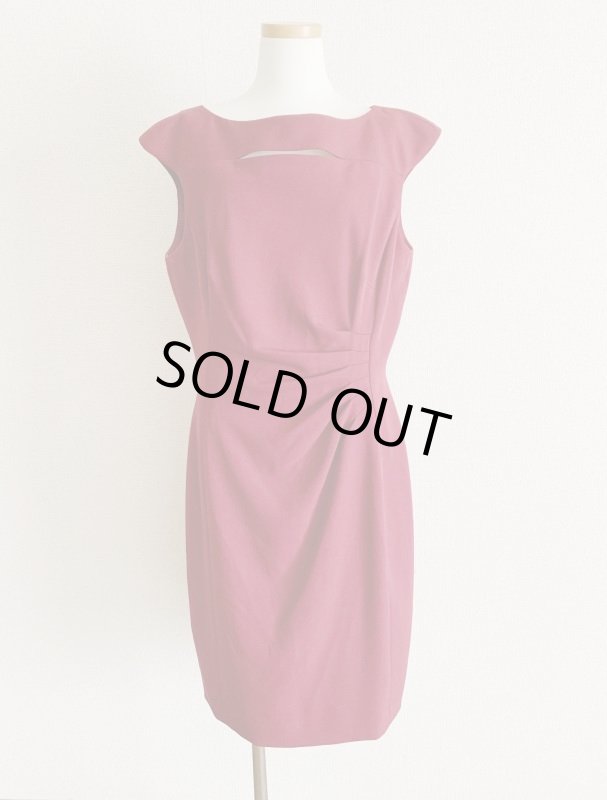 画像1: 即日発送！【ドラマに衣装協力】Elie Tahari エリータハリ　　ボルドー Sheath Dress  09231 (1)