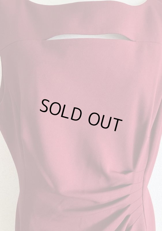 画像3: 即日発送！【ドラマに衣装協力】Elie Tahari エリータハリ　　ボルドー Sheath Dress  09231 (3)