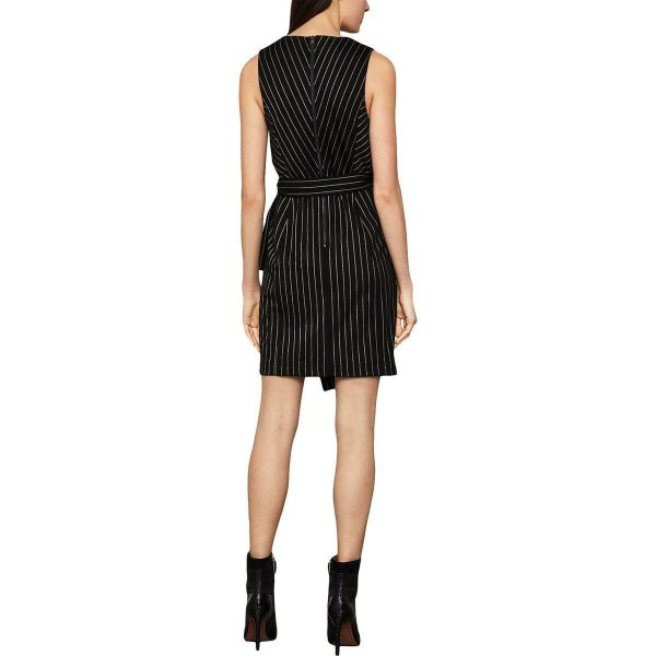 画像2: 限定セール！BCBGMAXAZRIA　ストライプフェイクラップドレス (2)