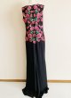 画像5: Tadashi Shoji  タダシショージ SAMAR 花柄刺繍ロングドレス　ブラック、ピンク (5)