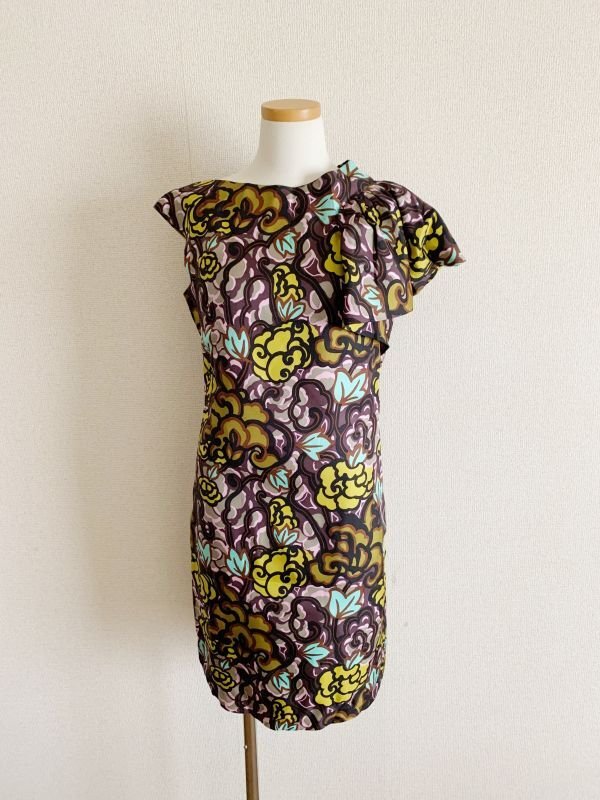 画像2: 1点のみ即発！Milly ミリー　花柄プリントシルクドレス (2)