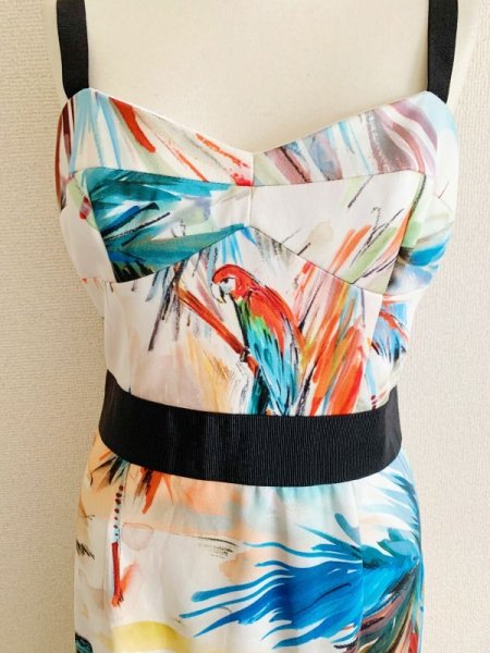 画像6: 再販売!ドラマ【リベンジ使用】Milly ミリー Tropical Print Bustier Dress (6)