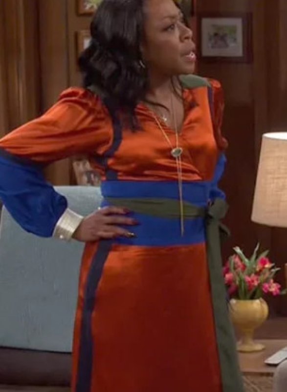 画像6: 1点のみ即発！【ドラマに衣装提供】Tory Burch トリーバーチ　kola カラーブロックドレス  82201 (6)