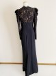 画像6: Tadashi Shoji タダシショージ  MARSHAL CREPE & LACE GOWN  ブラック (6)