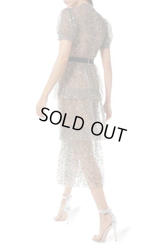 画像2: 【Tamera Mowry愛用】Self Portrait　セルフポートレート　Embellished tiered tulle midi dress (2)