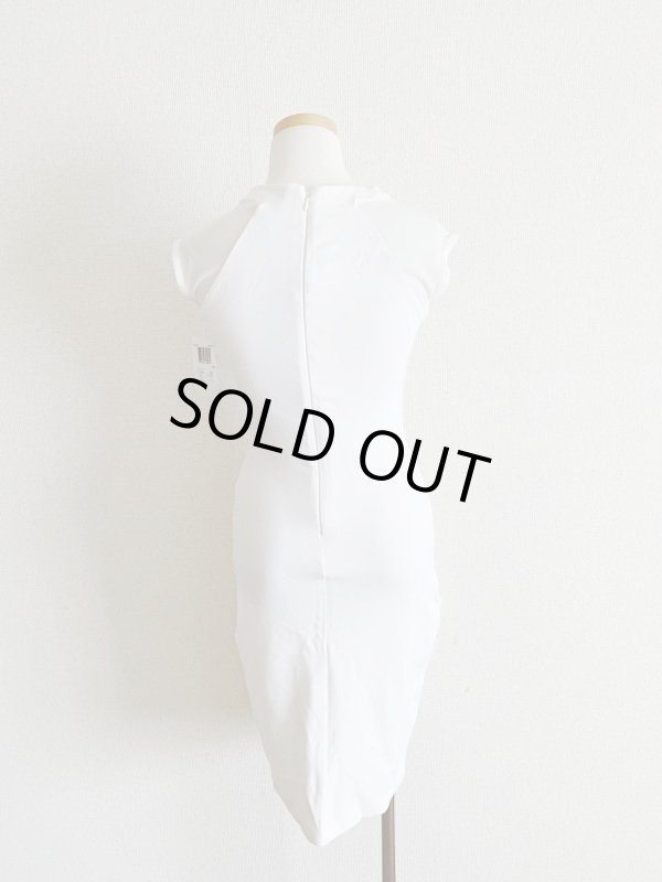 画像6: 訳あり特価品【Danielle Panabaker愛用】French Connection フレンチコネクション　Vivien Paneled Jersey Dress　ホワイト　 (6)