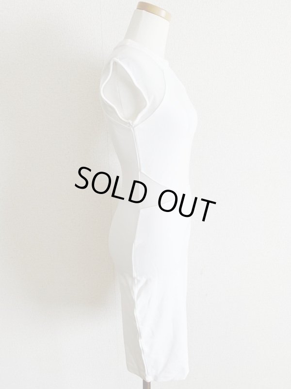 画像5: 訳あり特価品【Danielle Panabaker愛用】French Connection フレンチコネクション　Vivien Paneled Jersey Dress　ホワイト　 (5)