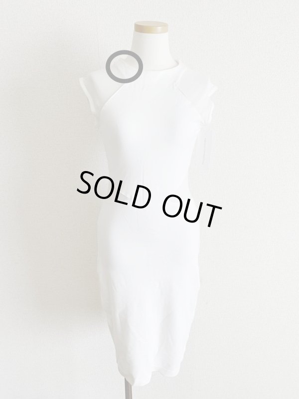 画像4: 訳あり特価品【Danielle Panabaker愛用】French Connection フレンチコネクション　Vivien Paneled Jersey Dress　ホワイト　 (4)