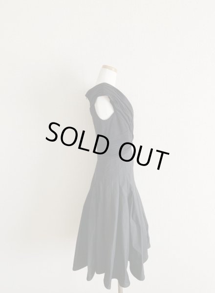 画像3: 1点のみ即発!Tadashi Shoji  タダシショージ   Taffeta-Skirt Dress ブラック (3)