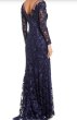 画像2: セール！【アンミカさん着用】Tadashi Shoji タダシショージ   MADLEN EMBROIDERED TULLE GOWN　ネイビー (2)