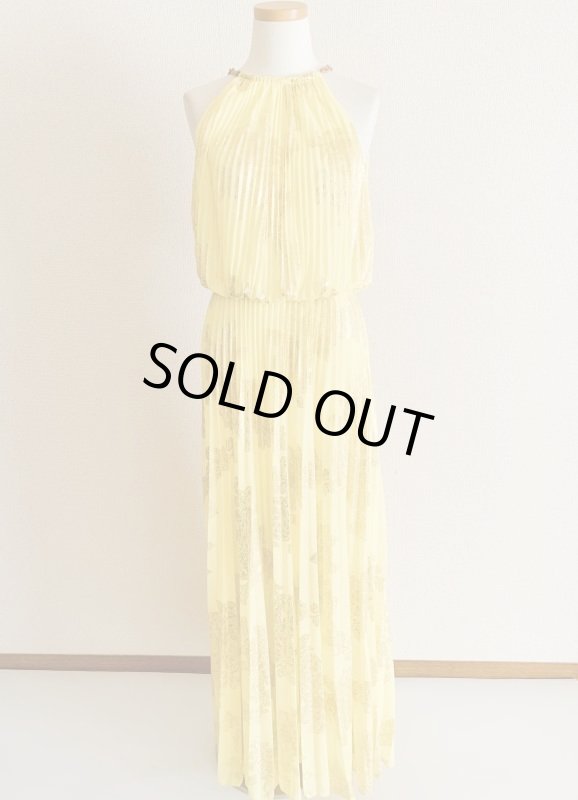 画像6: ドラマ【リベンジ使用】Xscape　　　Foiled Blouson Gown イエロー (6)