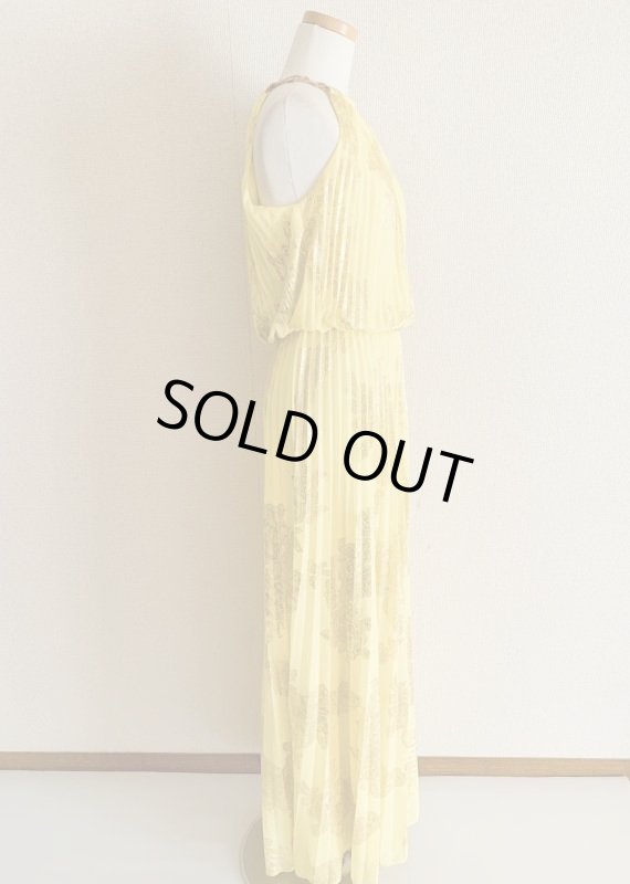 画像7: ドラマ【リベンジ使用】Xscape　　　Foiled Blouson Gown イエロー (7)