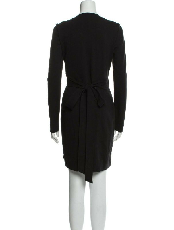 画像2: 【オリビアパレルモ愛用】Diane von Furstenberg 　ダイアンフォンファステンバーグ　LEATHER Wrap Combo Dress (2)