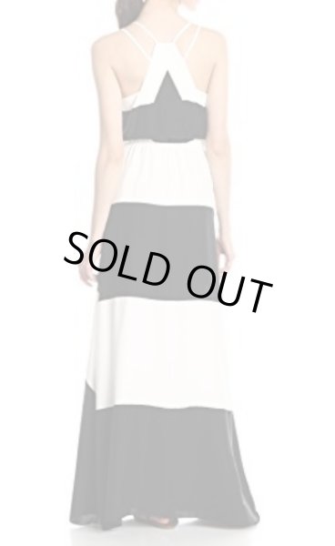 画像3: 即日発送!Parker Tangier Chevron Stripe Silk Maxi Dress (3)