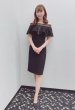 画像4: 【相沢礼子さんに衣装協力】Tadashi Shoji タダシショージ   Solid Off-The-Shoulder Dress ブラック (4)