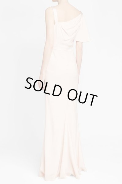 画像3: セール！Alexander McQueen アレキサンダーマックイーン　Pink Draped Satin-trimmed Crepe Gown  (3)