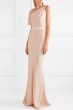 画像1: セール！Alexander McQueen アレキサンダーマックイーン　Pink Draped Satin-trimmed Crepe Gown  (1)