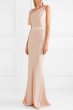 画像1: セール！Alexander McQueen アレキサンダーマックイーン　Pink Draped Satin-trimmed Crepe Gown  (1)