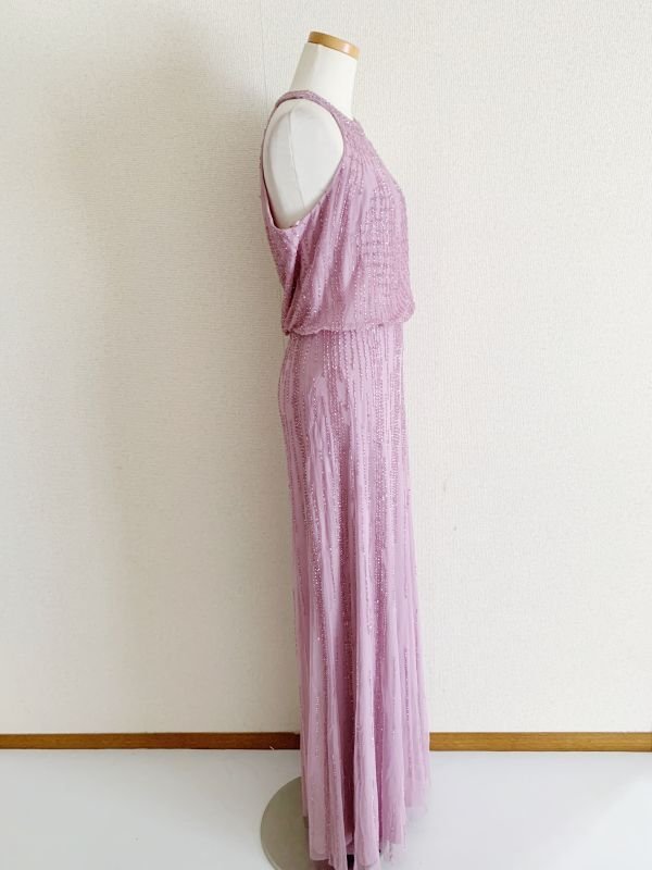 画像5: 【プレバトに衣装提供Adrianna Papell アドリアナパペル　 Halter Beaded Blouson Gown (5)