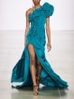 画像1: セール！【谷まりあさん着用】Tadashi Shoji  タダシショージ  　DILAY GOWN グリーン (1)