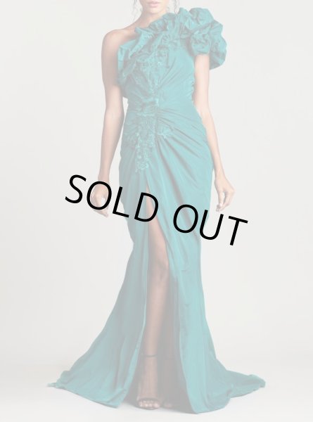 画像2: セール!【谷まりあさん着用】Tadashi Shoji  タダシショージ   DILAY GOWN グリーン (2)