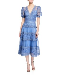 100％本物 Tadashi Shoji 花柄プリーツシフォンロング Cyra タダシショージ ワンピース