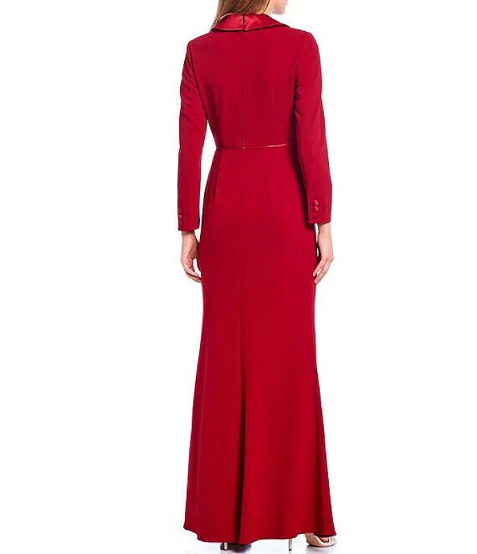 画像2: 限定販売！Adrianna Papell アドリアナパペル　タキシードロングドレス  08272 (2)