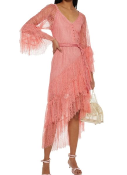 画像4: 限定セール!Alice + Olivia アリスアンドオリビア Onica Ruffle dress (4)