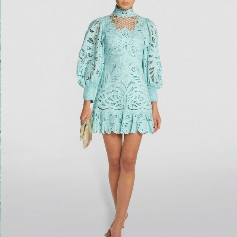 画像1: 【ニッキーヒルトン愛用】Alice + Olivia アリスアンドオリビア　Yazmin Mini Dress  12119 (1)