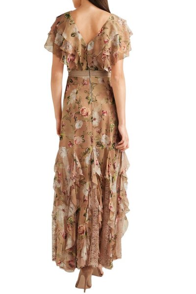 画像2: 【パリスヒルトン愛用】Alice + Olivia アリスアンドオリビア Cassidy Ruffled Dress (2)