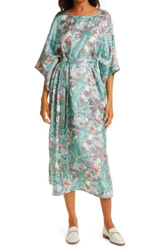 画像1: セール！【広瀬アリスさん着用】Tory Burch トリーバーチ　Robinson　花柄キモノドレス (1)