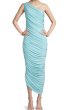 画像1: 【SATC続編ドラマ、キャリー着用】Norma Kamali ノーマカマリ　Diana ワンショルダーGown　Powder Blue (1)