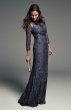 画像3: Adrianna Papell　アドリアナパペル パーティードレス　　Illusion Yoke Lace Gown グレー系 (3)