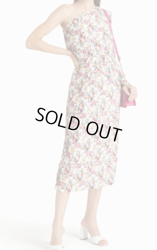 画像1: ラスト1点！【田中みな実さん着用】MSGM 　ワンショルダープリーツドレス　ホワイト (1)