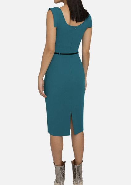 画像2: Black Halo ブラックヘイロー  Jackie O Dress   Jade (2)