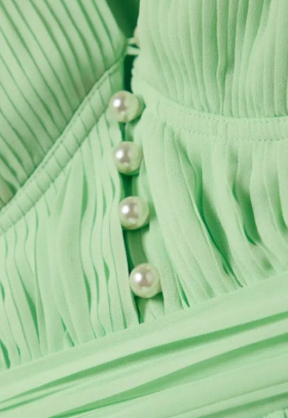 画像3: 【キャサリン妃愛用】Self Portrait セルフポートレート Spearmint Chiffon Midi Dress  09143 (3)