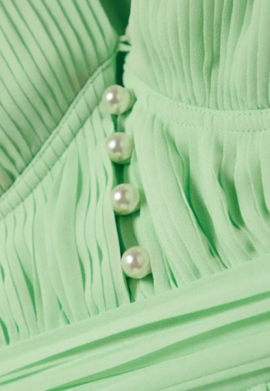 画像3: 【キャサリン妃愛用】Self Portrait　セルフポートレート　Spearmint Chiffon Midi Dress  09143 (3)