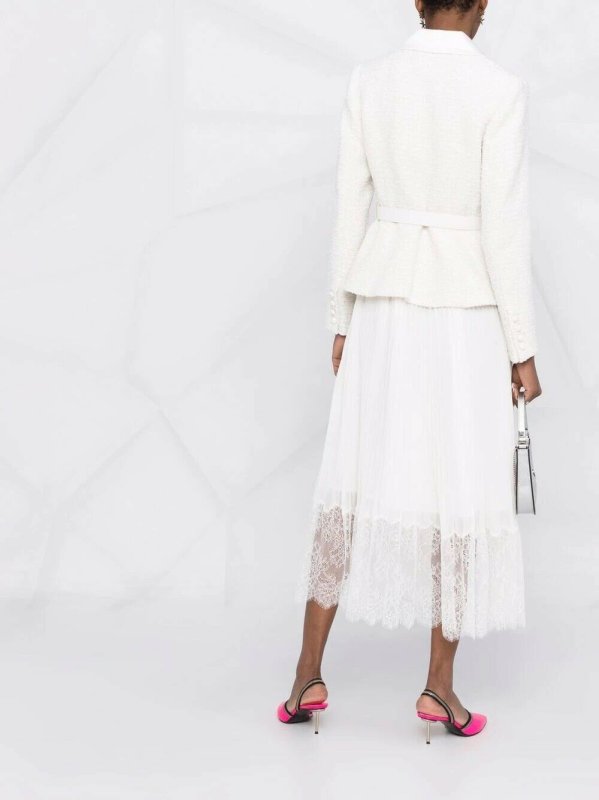 画像2: 【キャサリン妃、イヴァンカトランプ愛用】Self Portrait　セルフポートレート  boucle layered pleated dress  09141 (2)