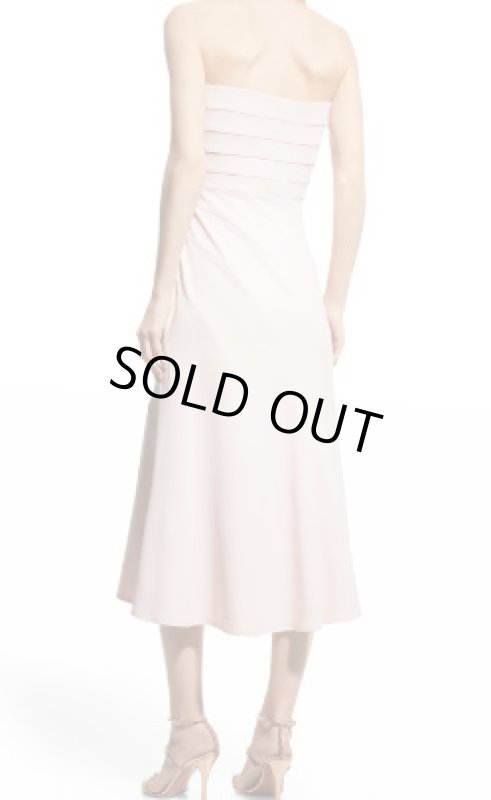 画像2: Tadashi Shoji  タダシショージ   WILMA STRAPLESS CREPE DRESS　ピンク系 (2)