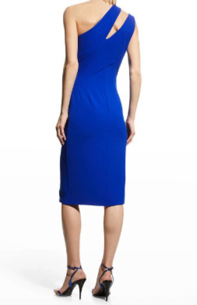 画像2: Tadashi Shoji  タダシショージ    WANDA SPLIT SHOULDER CUTOUT DRESS ブルー (2)