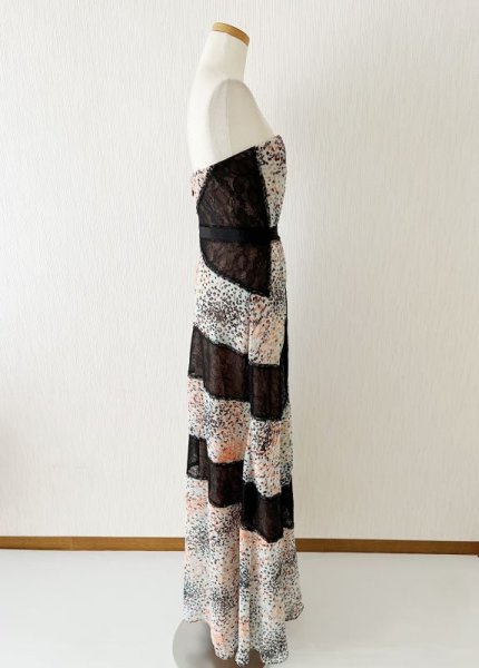 画像7: 【福井セリナさん、綺咲愛里さんに衣装提供】BCBGMAXAZRIA  Elle Print and Lace Blocked Halter Dress  09121 (7)
