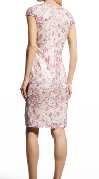 画像2: Tadashi Shoji タダシショージ    BERNICE  dress ピンク系 (2)
